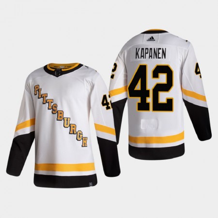 Pittsburgh Penguins Kasperi Kapanen 42 2020-21 Reverse Retro Authentic Shirt - Mannen